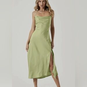 ASTR the Label Gaia midi dress spring green